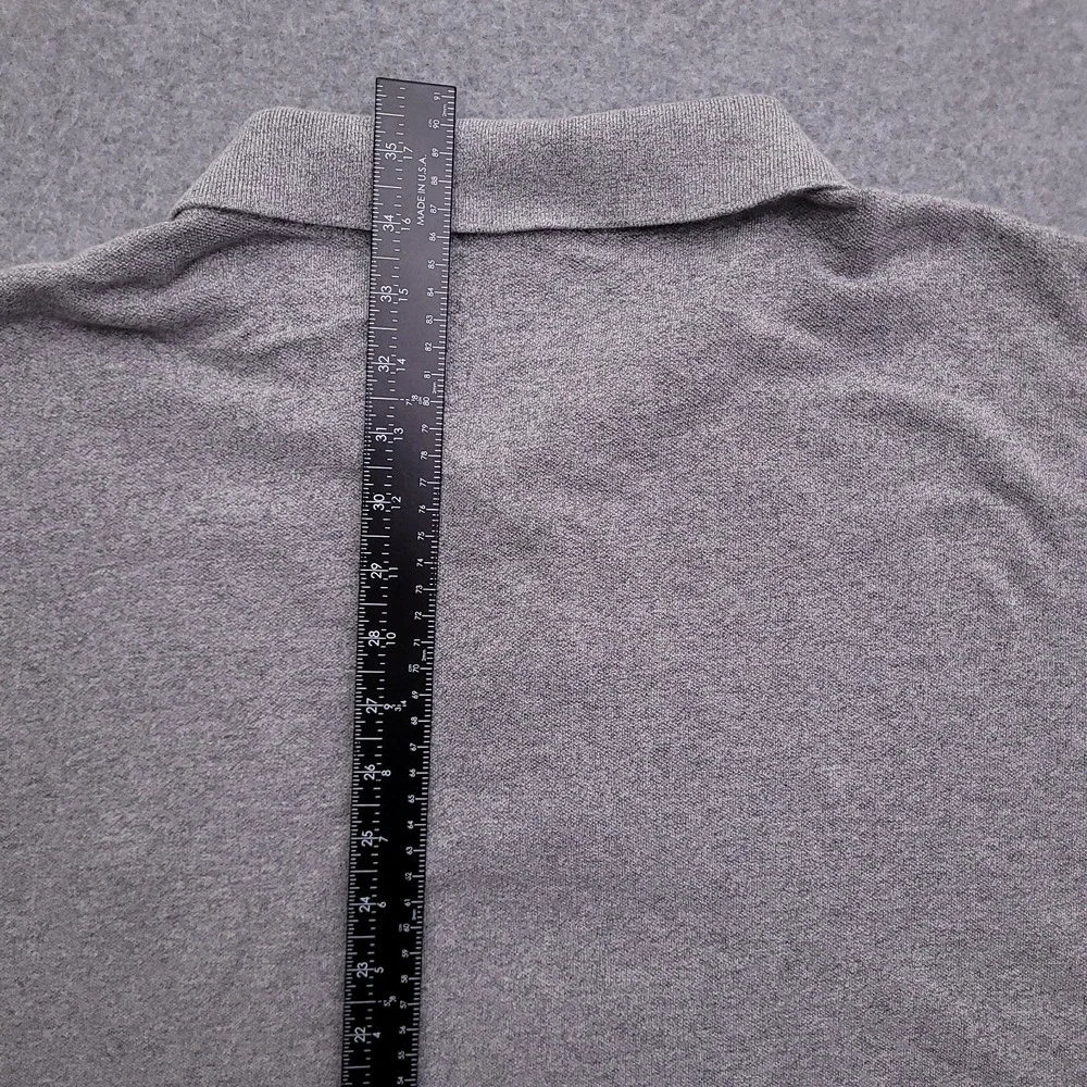 Polo Ralph Lauren Shirt Mens 4XLT Gray Pique Knit Cotton Short Sleeve Pony